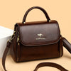 Texturierte Retro Schultertasche