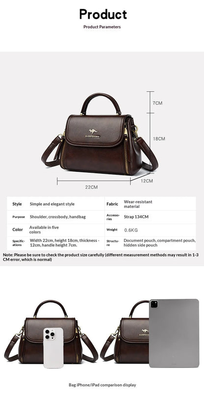 Retro Schultertasche Damen