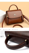 Texturierte Retro Schultertasche