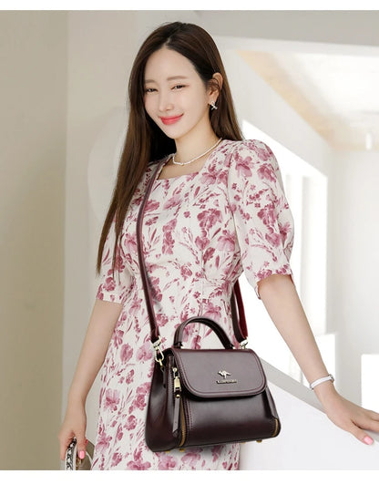 Retro Schultertasche Damen
