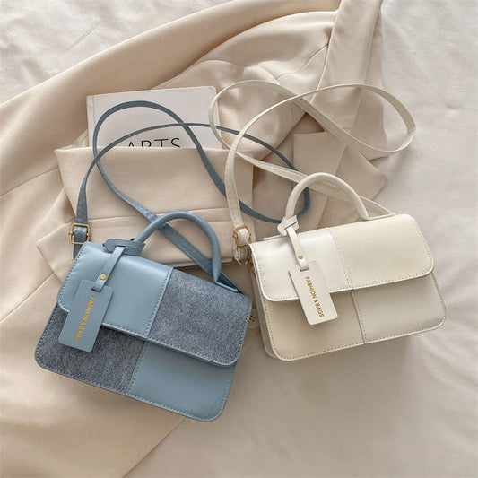 Texturierte Patchwork Tote Bag