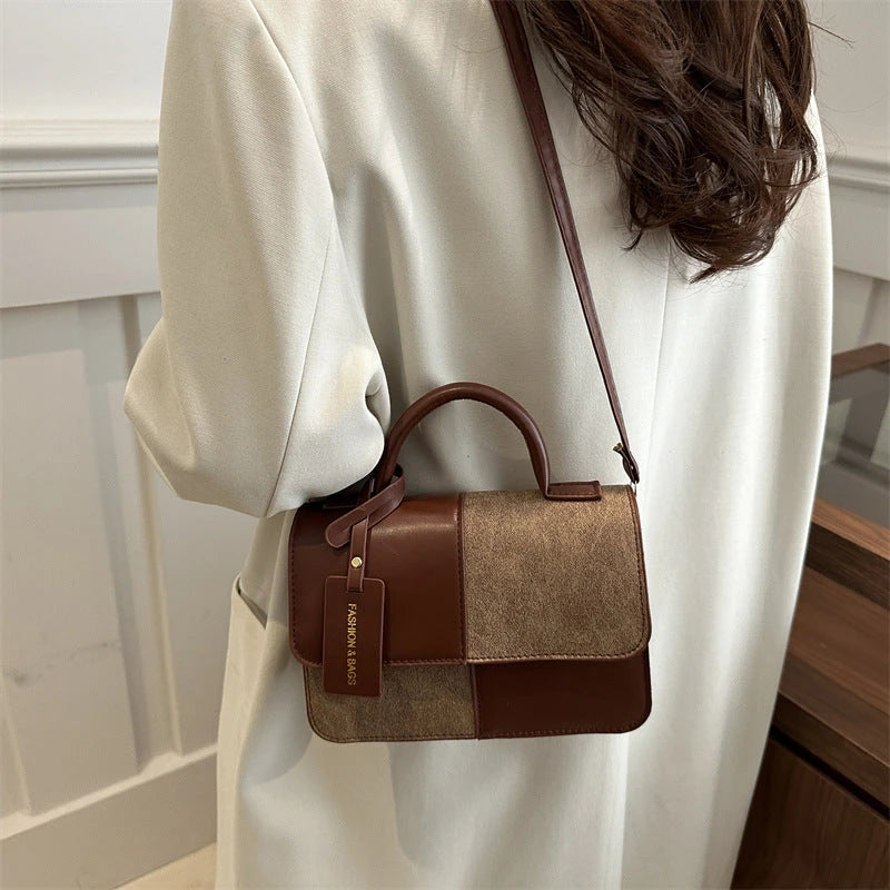 Texturierte Patchwork Tote Bag