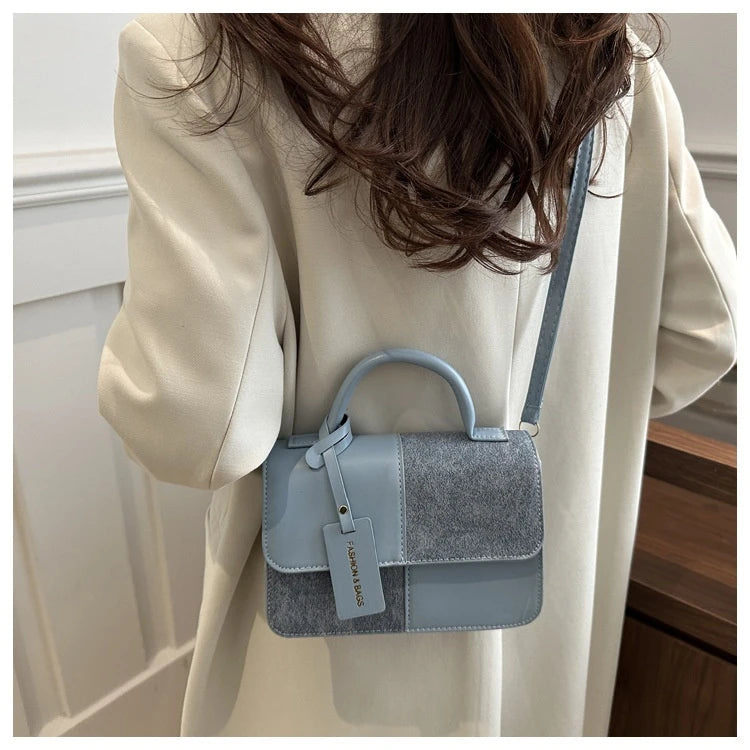 Texturierte Patchwork Tote Bag