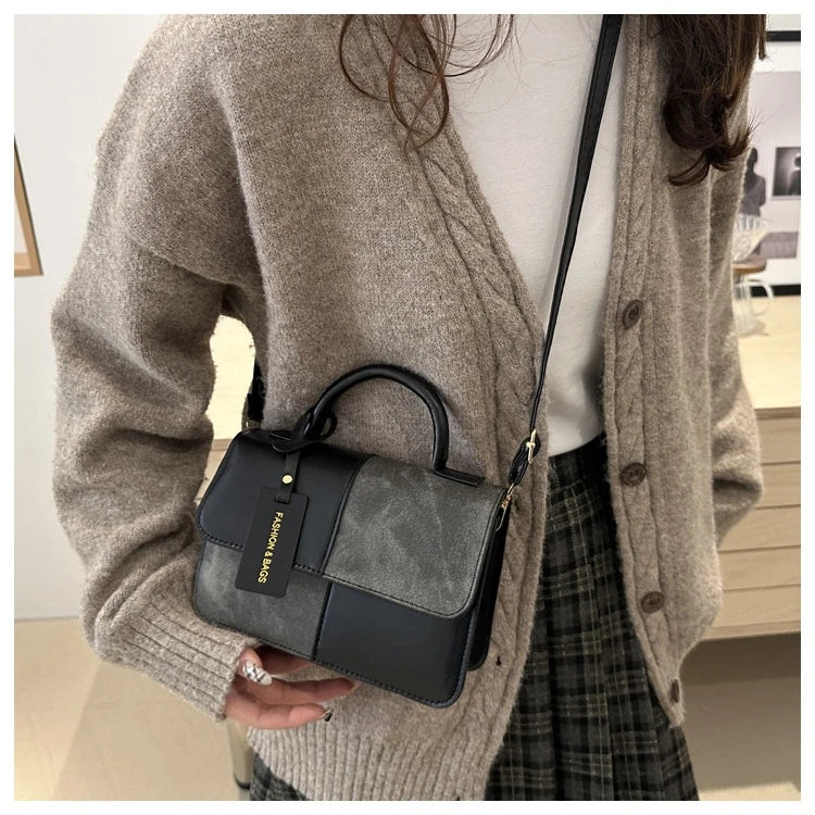Texturierte Patchwork Tote Bag