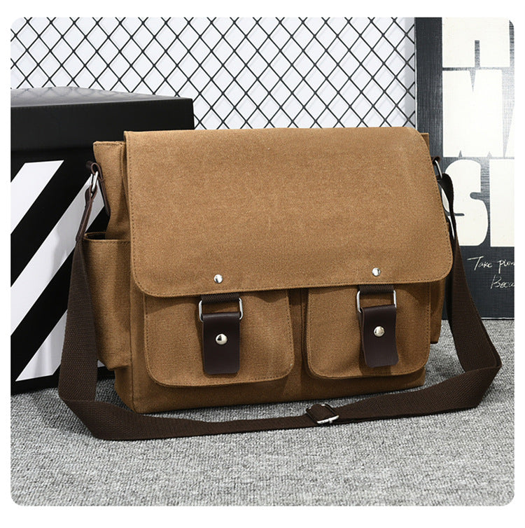 Canvas Messenger Bag — Utility-Stil, Unisex