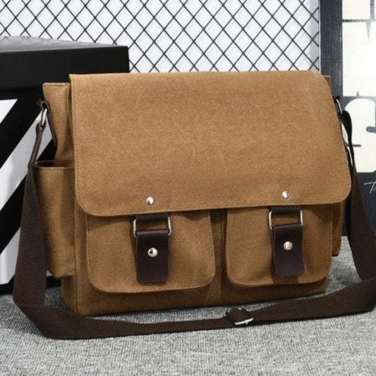Canvas Messenger Bag — Utility-Stil, Unisex