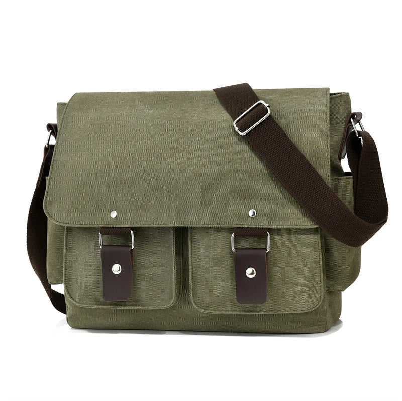 Canvas Messenger Bag — Utility-Stil, Unisex