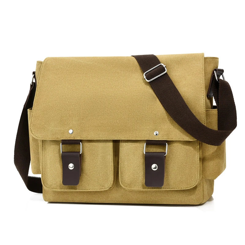 Canvas Messenger Bag — Utility-Stil, Unisex