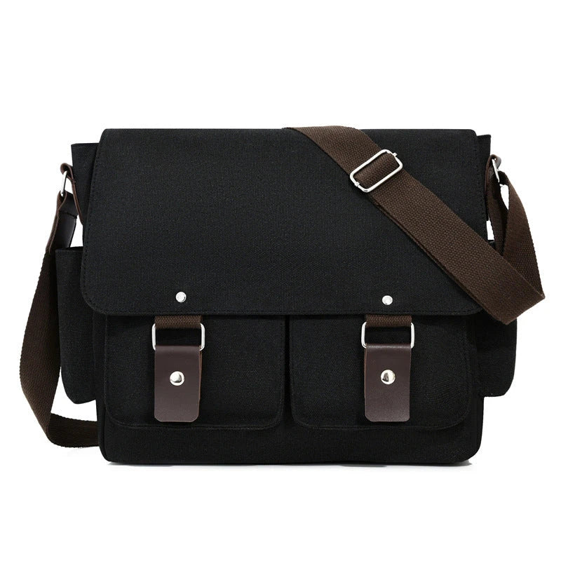 Canvas Messenger Bag — Utility-Stil, Unisex