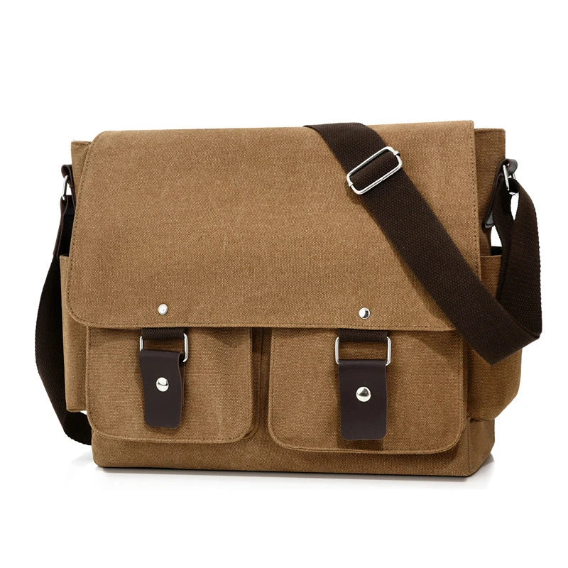 Canvas Messenger Bag — Utility-Stil, Unisex