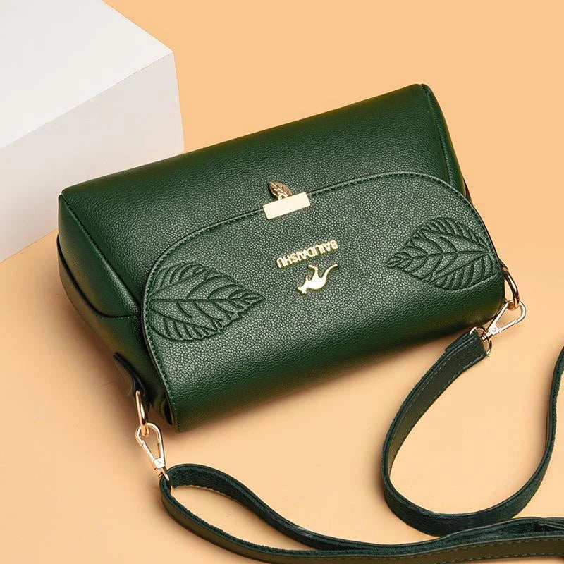 Eleganter Leder Rucksack