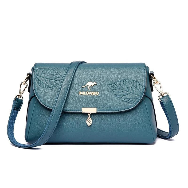 Eleganter Leder Rucksack