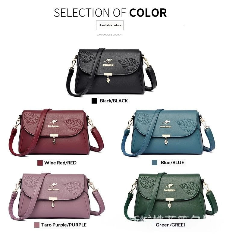 Eleganter Leder Rucksack