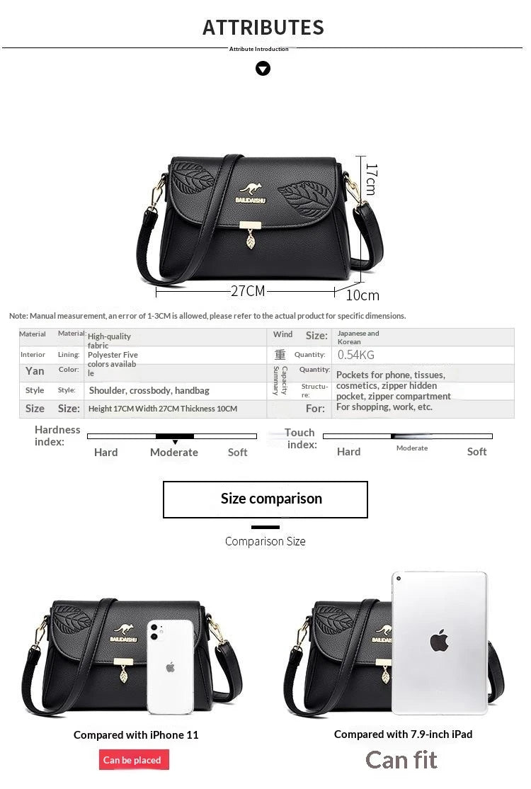 Eleganter Leder Rucksack