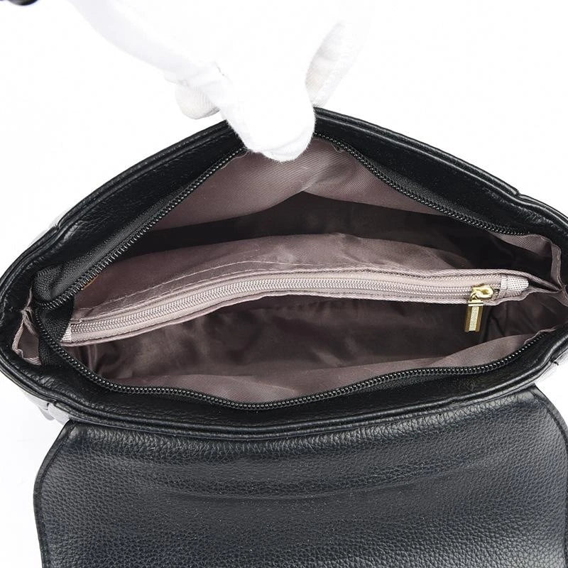 Eleganter Leder Rucksack