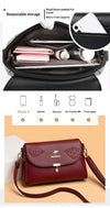 Eleganter Leder Rucksack