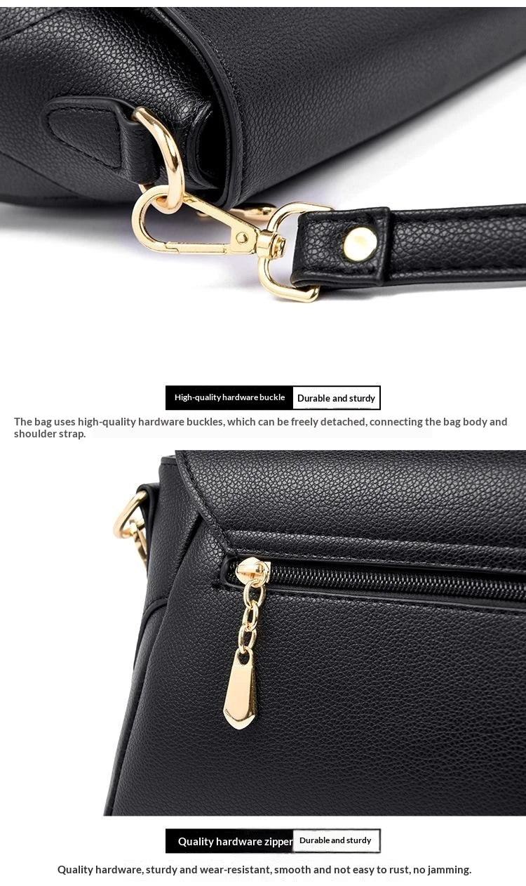 Eleganter Leder Rucksack