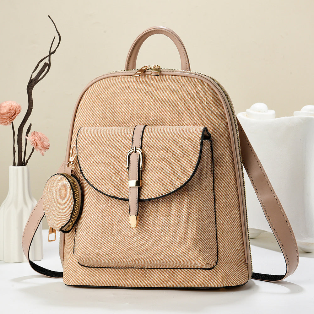 Multifunktionaler Damen PU Rucksack Crossbody