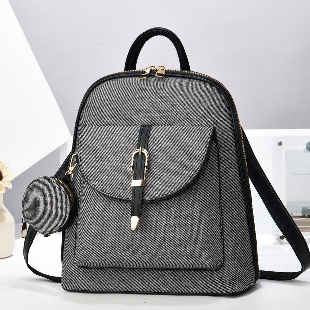 Multifunktionaler Damen PU Rucksack Crossbody
