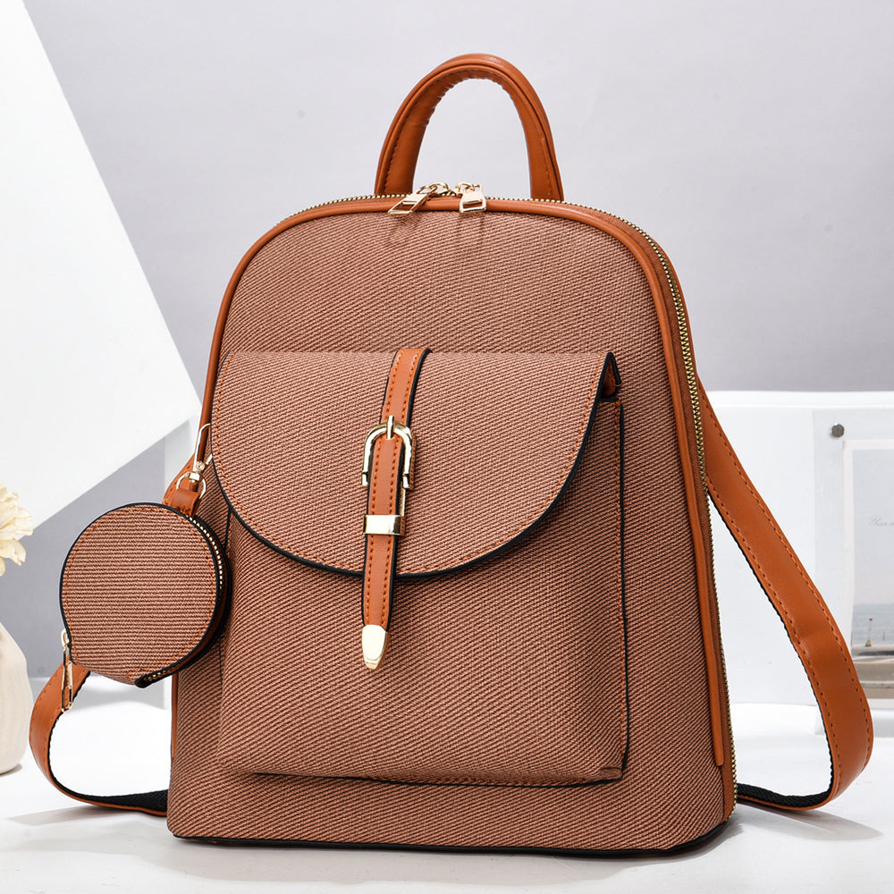 Multifunktionaler Damen PU Rucksack Crossbody