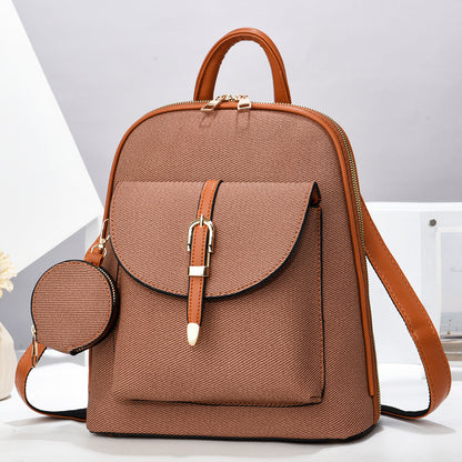 Kunstleder-Rucksack 2-in-1