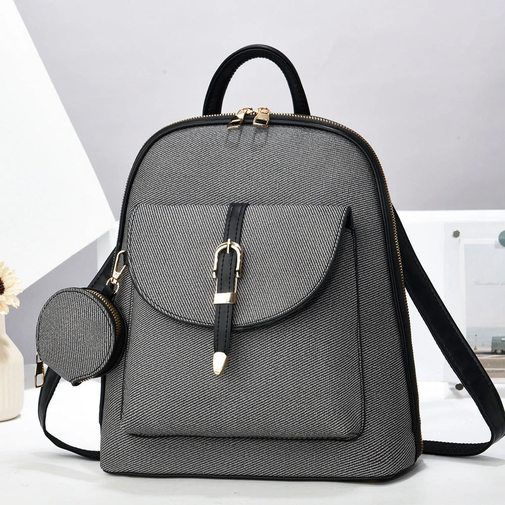 Kunstleder-Rucksack 2-in-1