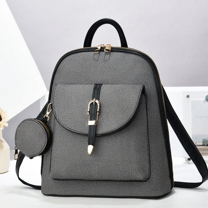 Kunstleder-Rucksack 2-in-1