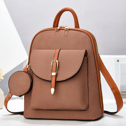 Kunstleder-Rucksack 2-in-1