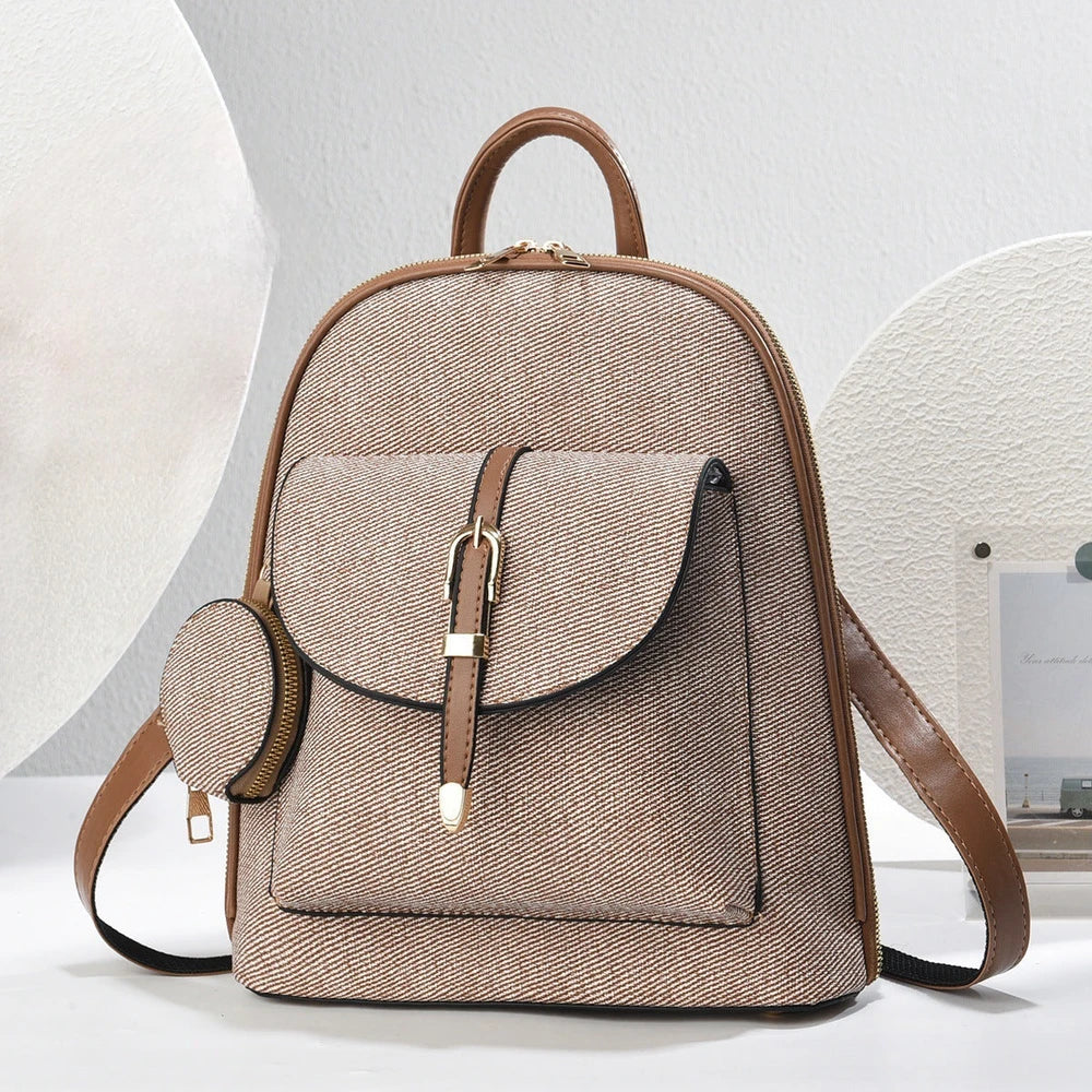 Multifunktionaler Damen PU Rucksack Crossbody