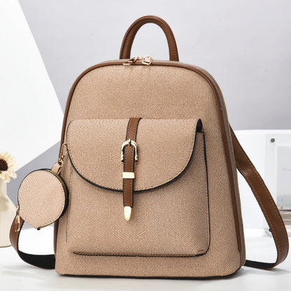 Kunstleder-Rucksack 2-in-1