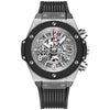 Herren Sportuhr — Silikon, Chronograph-Optik, Wasserdicht