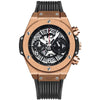 Herren Sportuhr — Silikon, Chronograph-Optik, Wasserdicht