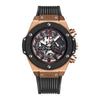 Herren Sportuhr — Silikon, Chronograph-Optik, Wasserdicht