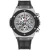 Herren Sportuhr — Silikon, Chronograph-Optik, Wasserdicht