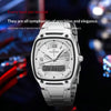 Herren Quarzuhr — Edelstahl-Armband, Business-Style