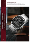 Herren Quarzuhr — Edelstahl-Armband, Business-Style