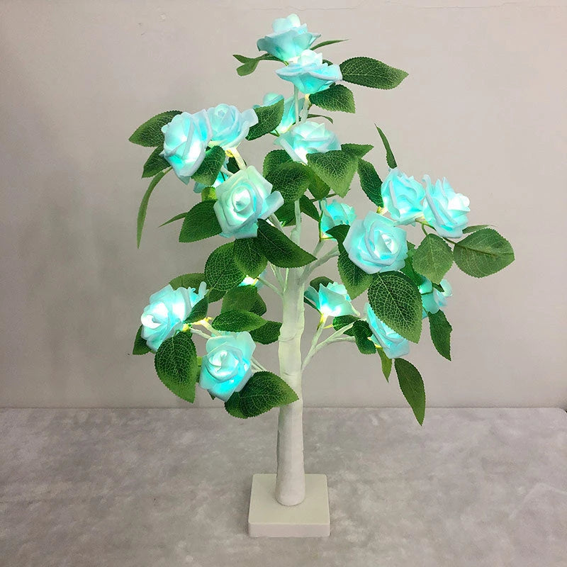 LED Rosen-Baumlampe — Dekorative Stimmungsleuchte