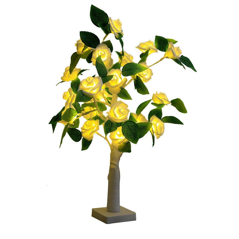 LED Rosen-Baumlampe — Dekorative Stimmungsleuchte