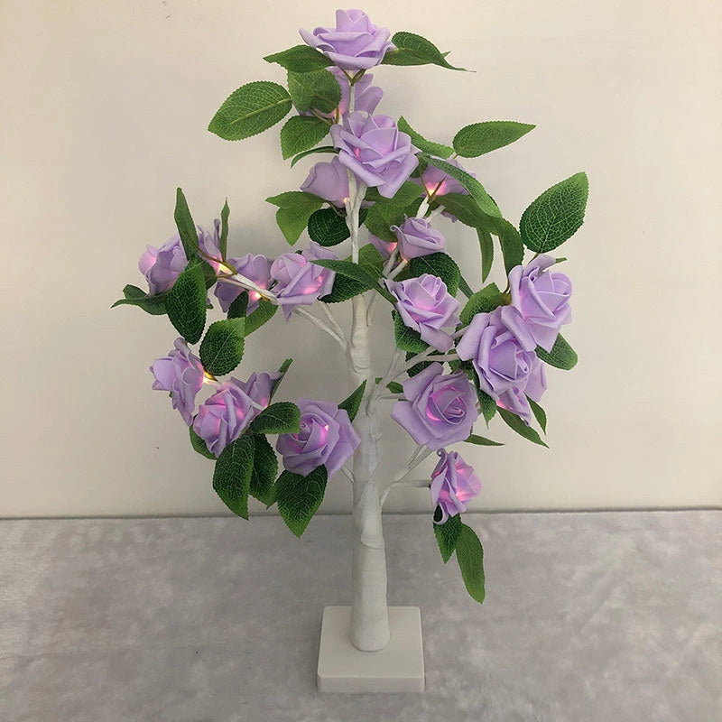 LED Rosen-Baumlampe — Dekorative Stimmungsleuchte