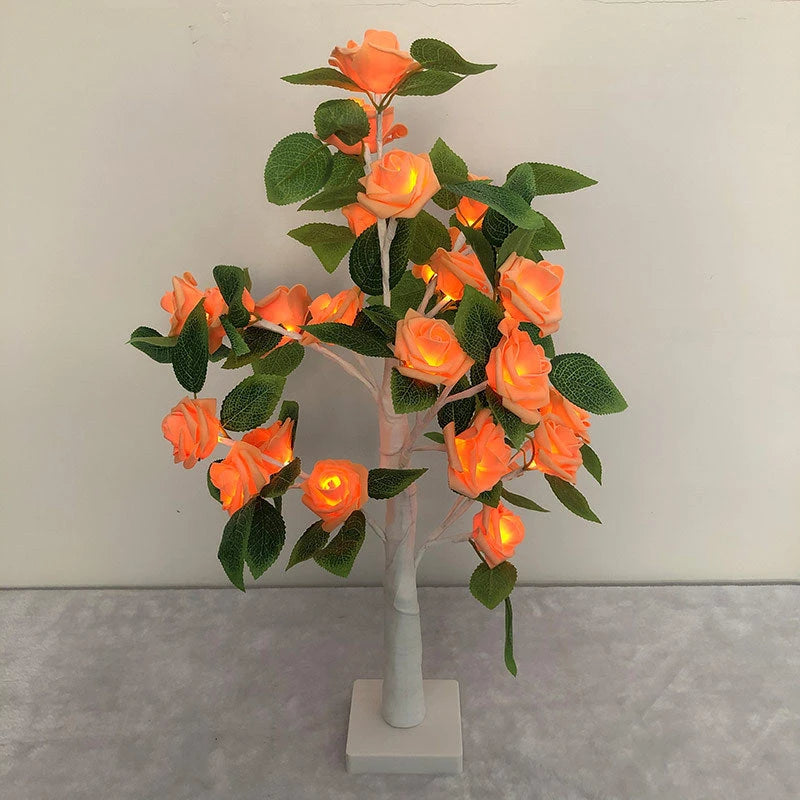 LED Rosen-Baumlampe — Dekorative Stimmungsleuchte