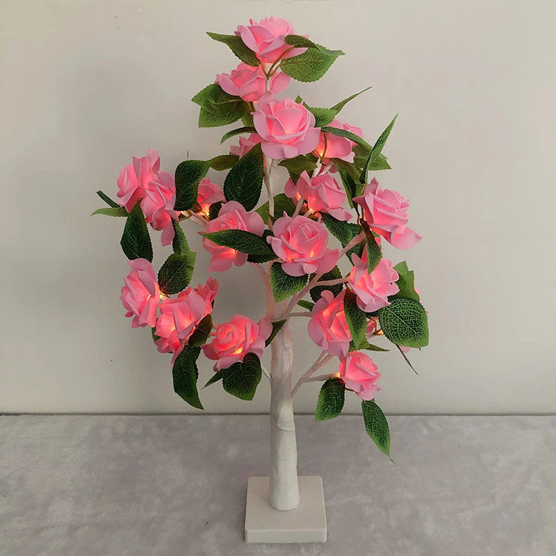 LED Rosen-Baumlampe — Dekorative Stimmungsleuchte