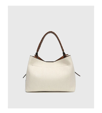 Canvas Bucket Bag Beige