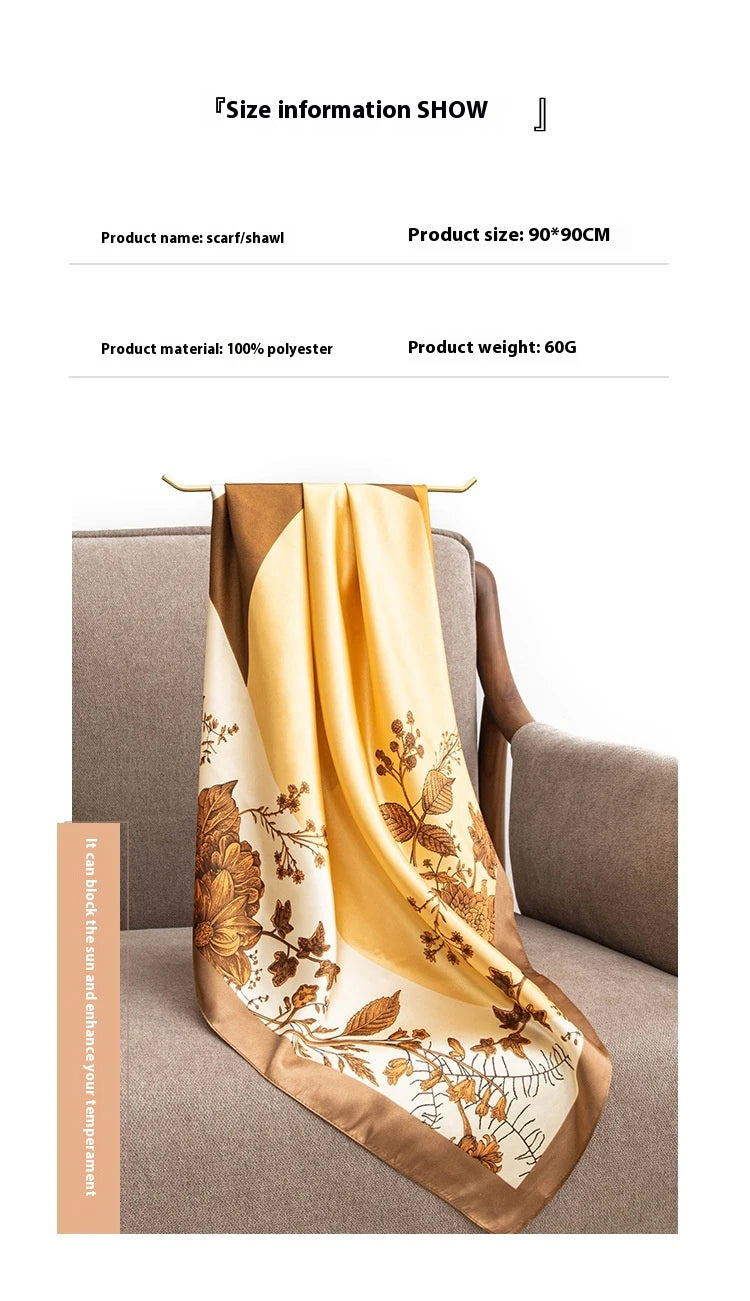 Damen Schal mit Print-Design — Vielseitig Kombinierbar