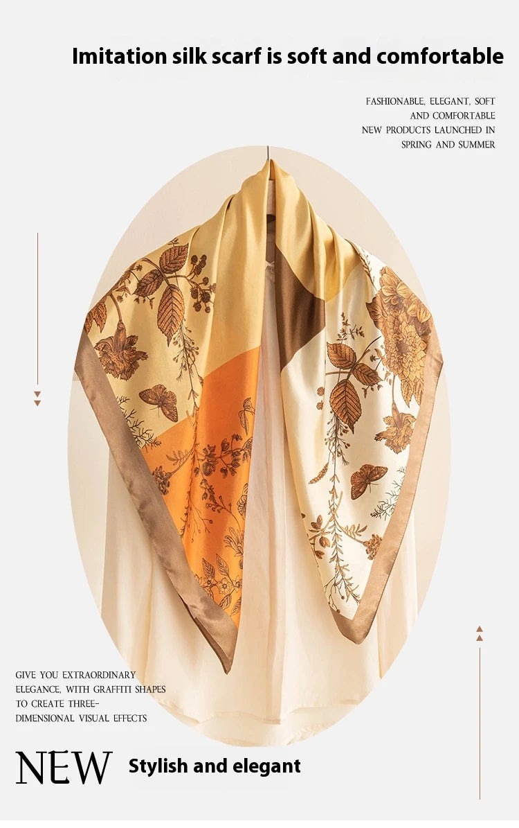 Damen Schal mit Print-Design — Vielseitig Kombinierbar