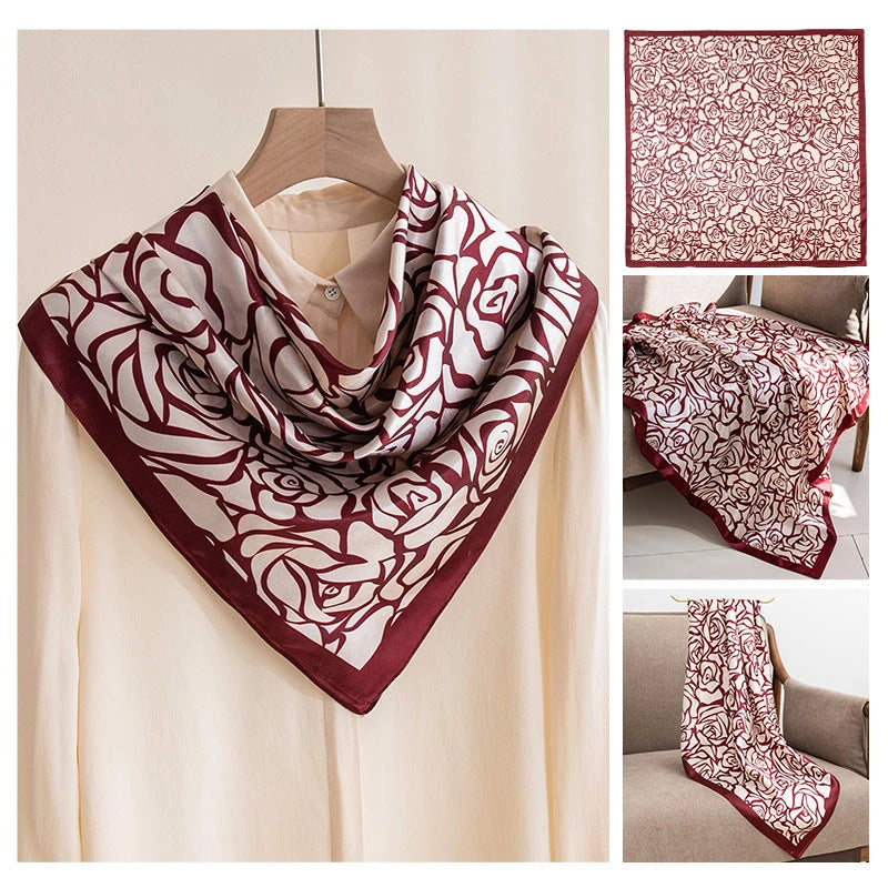 Damen Schal mit Print-Design — Vielseitig Kombinierbar