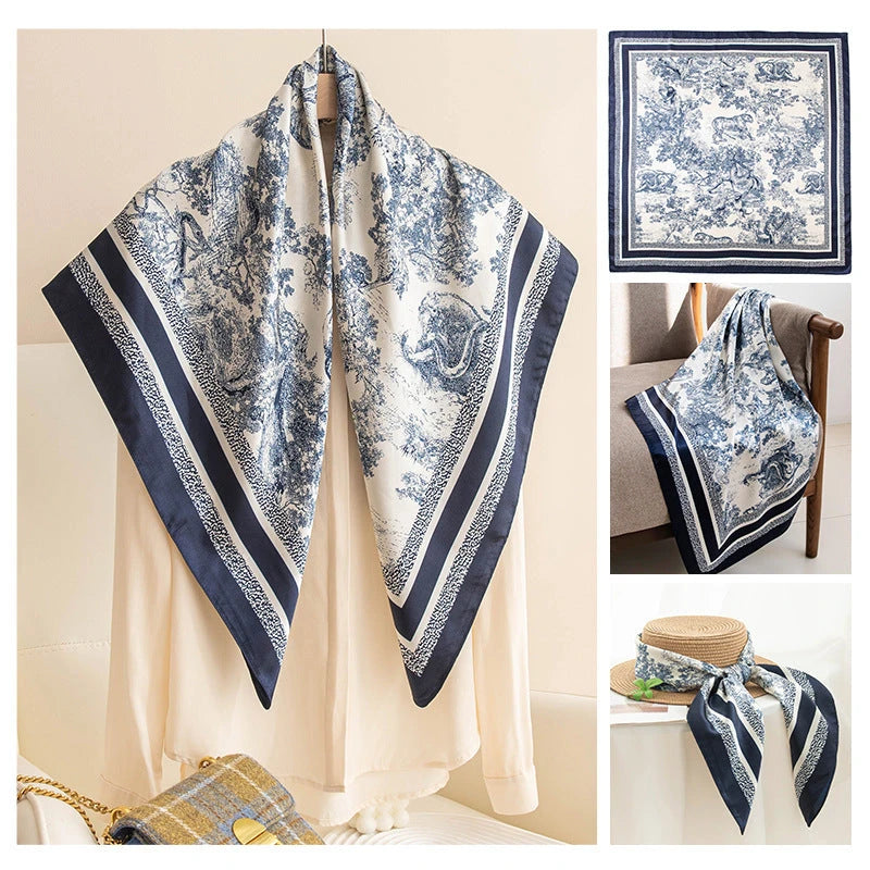 Damen Schal mit Print-Design — Vielseitig Kombinierbar