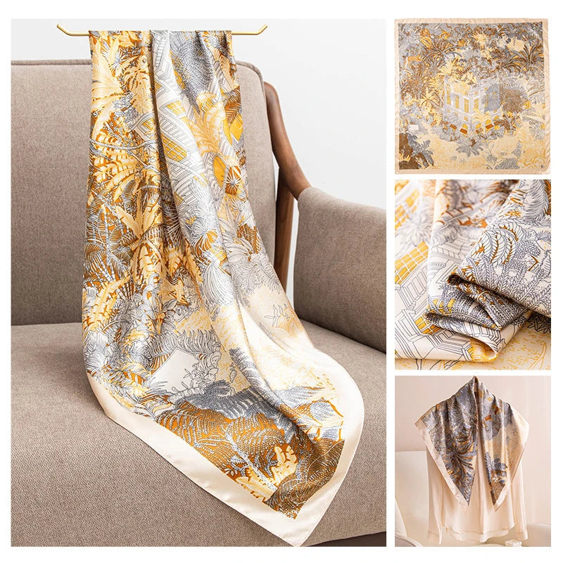Damen Schal mit Print-Design — Vielseitig Kombinierbar