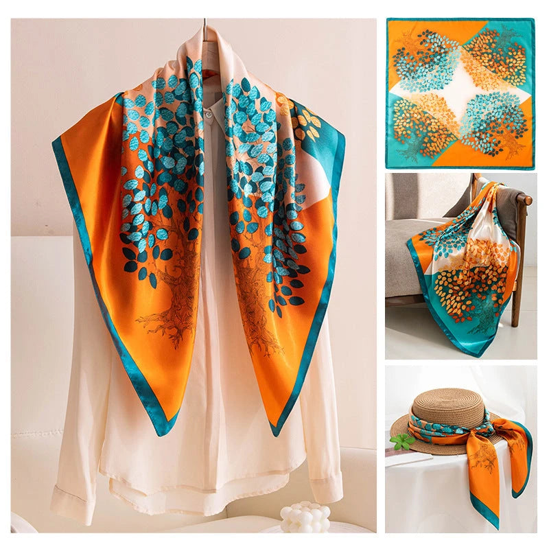 Damen Schal mit Print-Design — Vielseitig Kombinierbar
