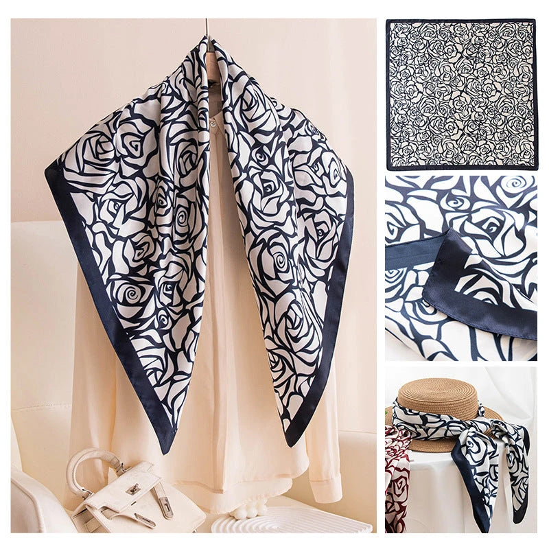 Damen Schal mit Print-Design — Vielseitig Kombinierbar