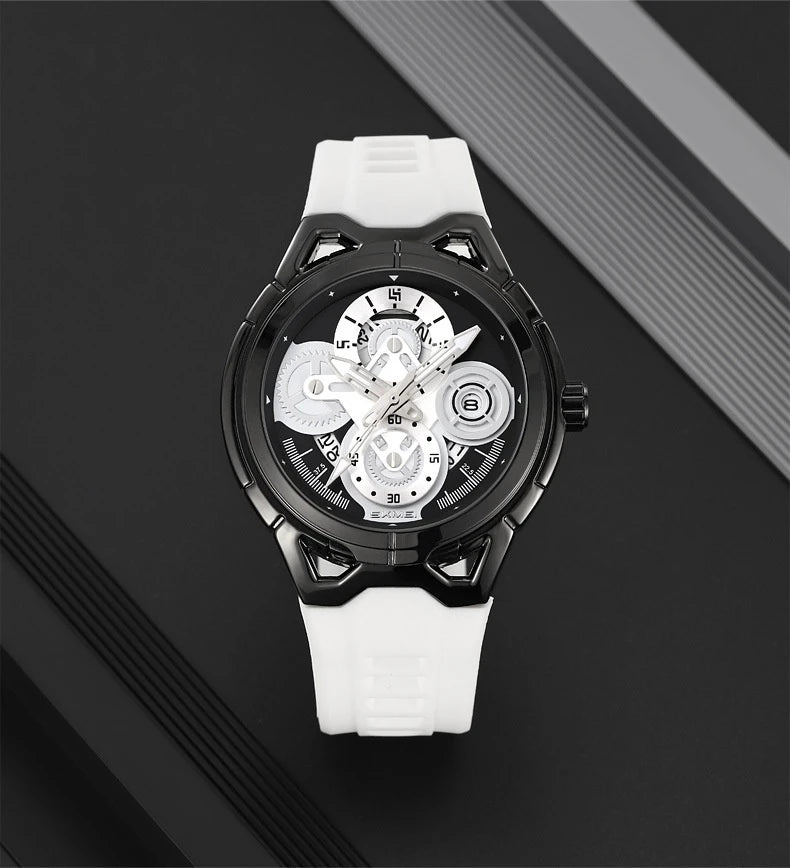 Herren Fashion-Uhr — Silikonarmband, Sportlich